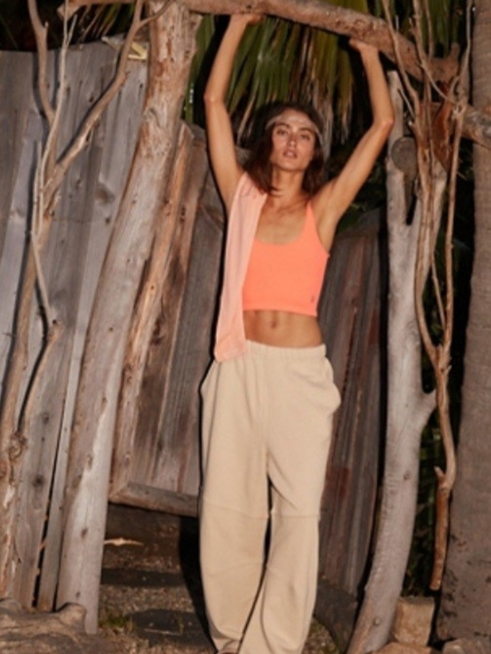Free People Movement Settle The Score Khaki Sweatpants
